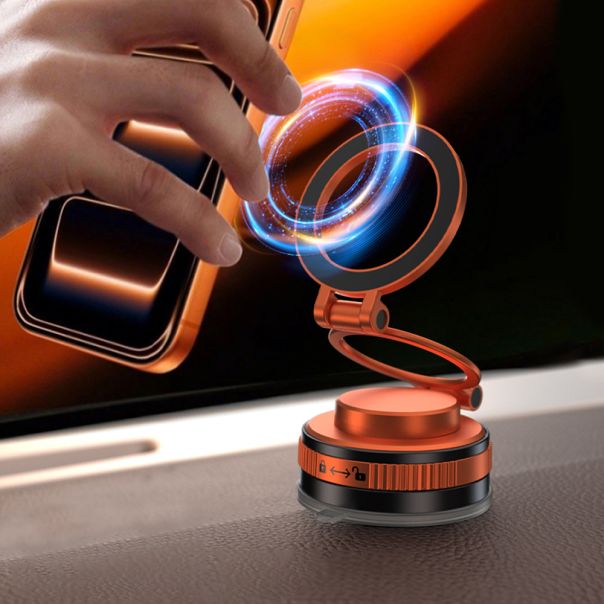 Držač za mobilni telefon OH-X209 magnet i vakum, narandžasta - D2094