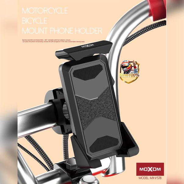 Držač za mobilni telefon MOXOM MX-VS78 za bicikl i motor crni - EP3024979