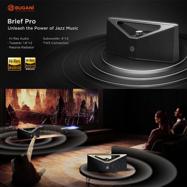 Bluetooth zvucnik BUGANi Brief Pro BS12303 crno-sivi - 217290