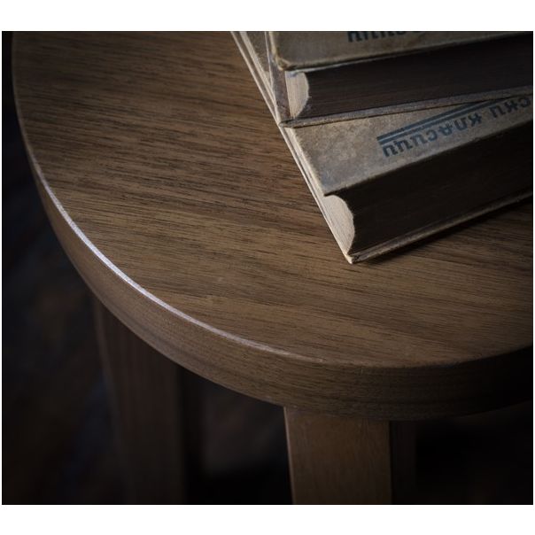 MEDA FURNITURE Orahov krug – pomoćni stočić - StoKrug45