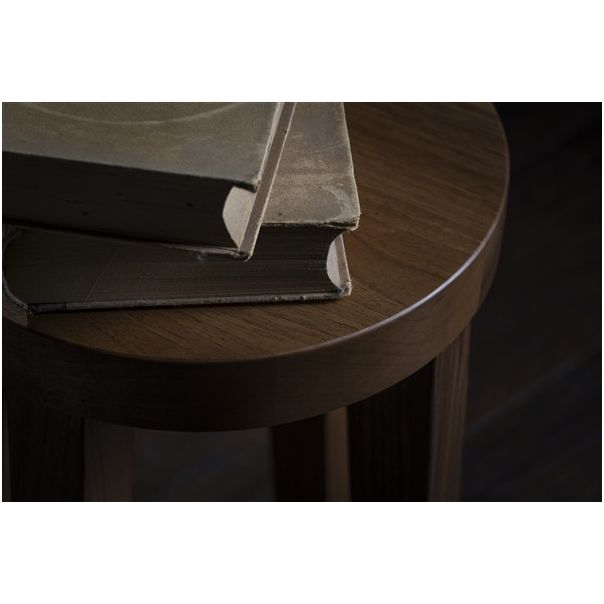 MEDA FURNITURE Orahov krug – pomoćni stočić - StoKrug45