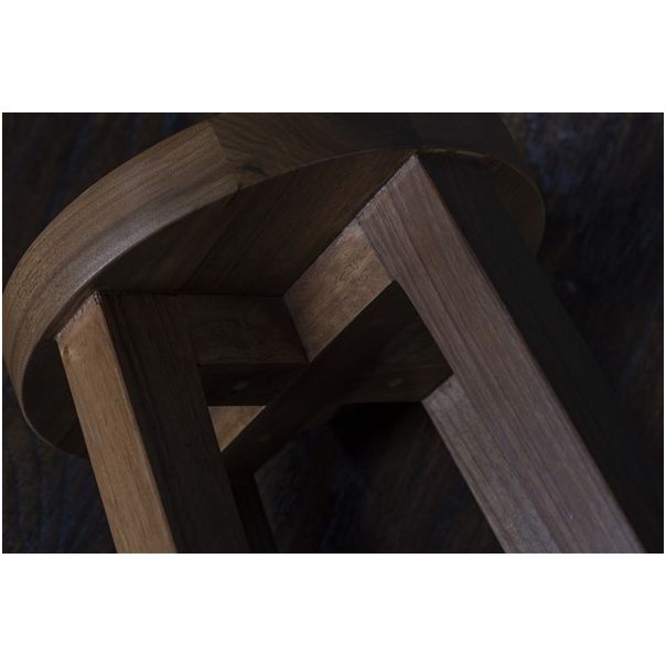 MEDA FURNITURE Orahov krug – pomoćni stočić - StoKrug45