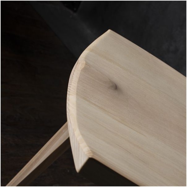 MEDA FURNITURE Luka – drvena stolica sa tapaciranim sedištem - TakuIzd45