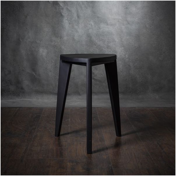 MEDA FURNITURE Hoklica Sumi crna –  45 cm - CrnaM45rav