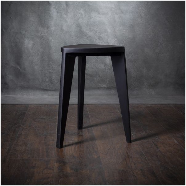 MEDA FURNITURE Hoklica Sumi crna –  45 cm - CrnaM45rav