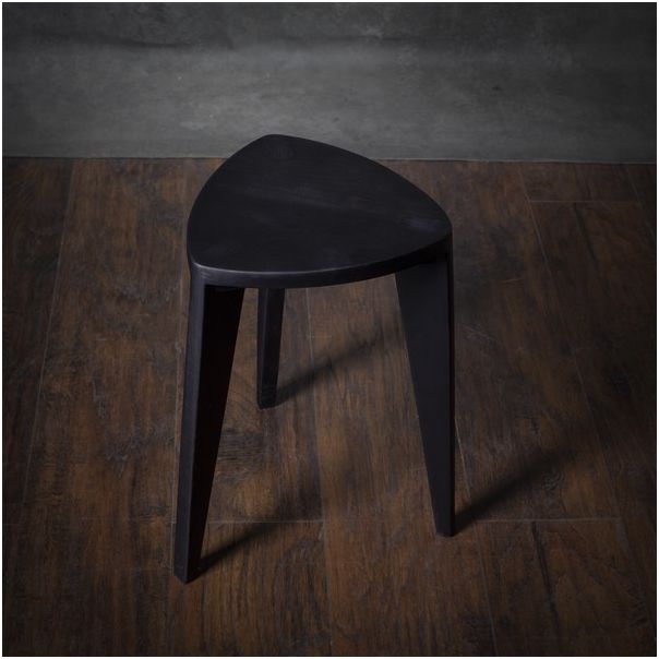 MEDA FURNITURE Hoklica Sumi crna –  45 cm - CrnaM45rav