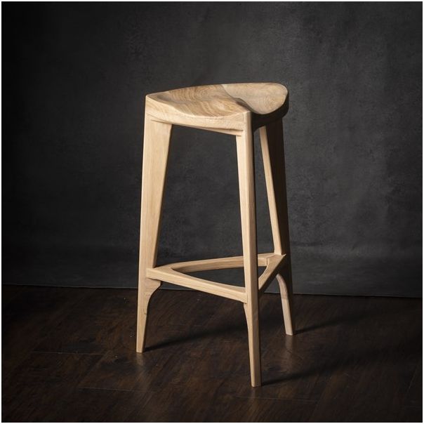 MEDA FURNITURE Drvena polubarska stolica Hrast - HrastPBIzd35