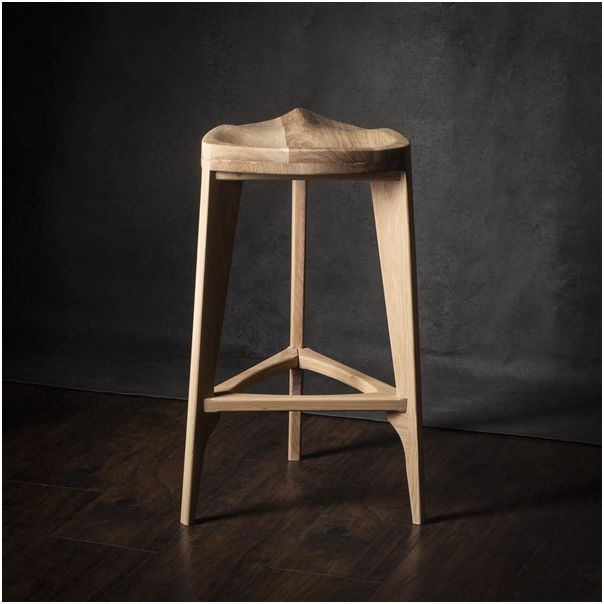 MEDA FURNITURE Drvena polubarska stolica Hrast - HrastPBIzd35