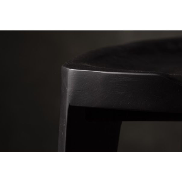 MEDA FURNITURE Drvena Barska stolica crna - CrnTerBar35