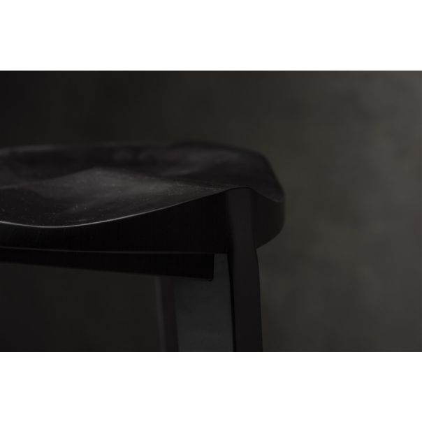 MEDA FURNITURE Drvena Barska stolica crna - CrnTerBar35