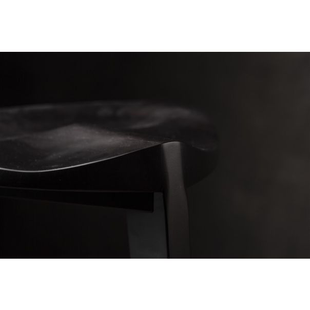 MEDA FURNITURE Drvena Barska stolica crna - CrnTerBar35