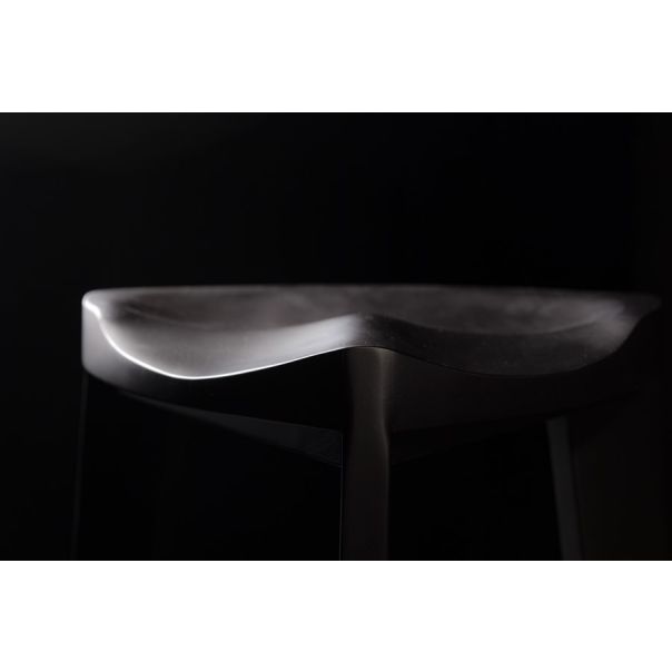 MEDA FURNITURE Drvena Barska stolica crna - CrnTerBar35