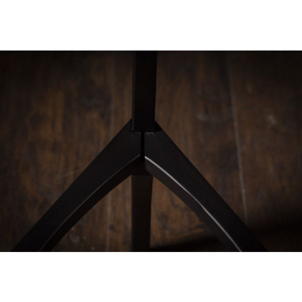 MEDA FURNITURE Drvena Barska stolica crna - CrnTerBar35