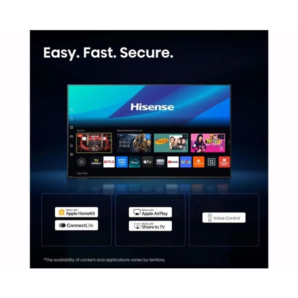Televizor Hisense 65E7S PRO, Smart, Hi-QLED, 4K UHD, 65