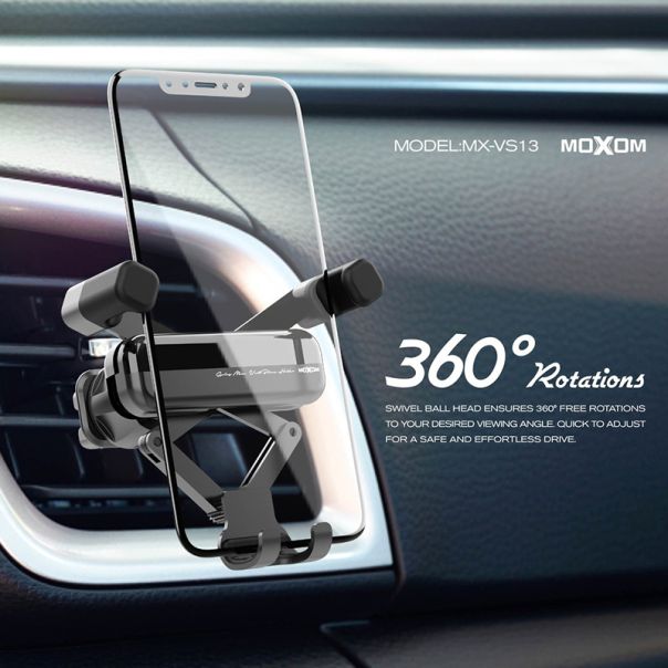 MOXOM Držač za mobilni telefon MX-VS13, crna - D870