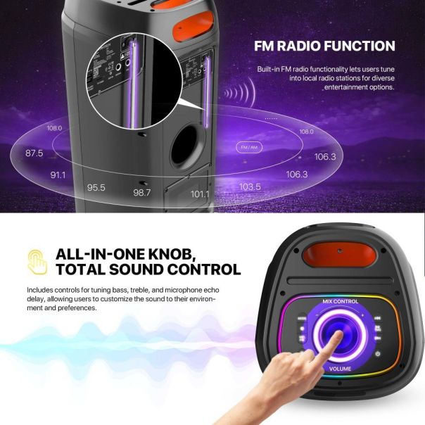 Fantech Bluetooth zvucnik NP02 NeraParty crni - EP3199298
