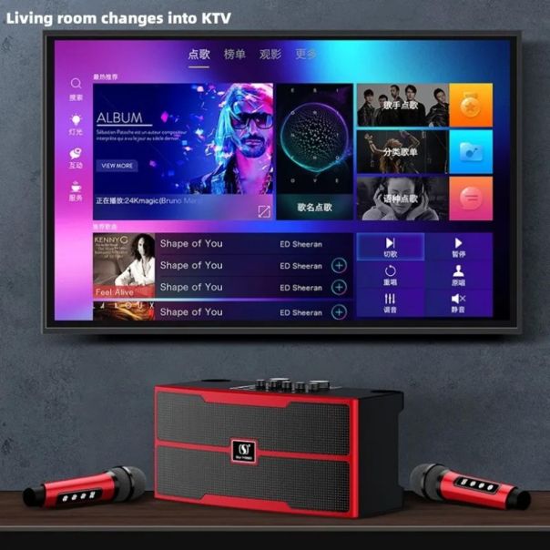 Bluetooth zvucnik sa mikrofonom YS201 crni - 214332