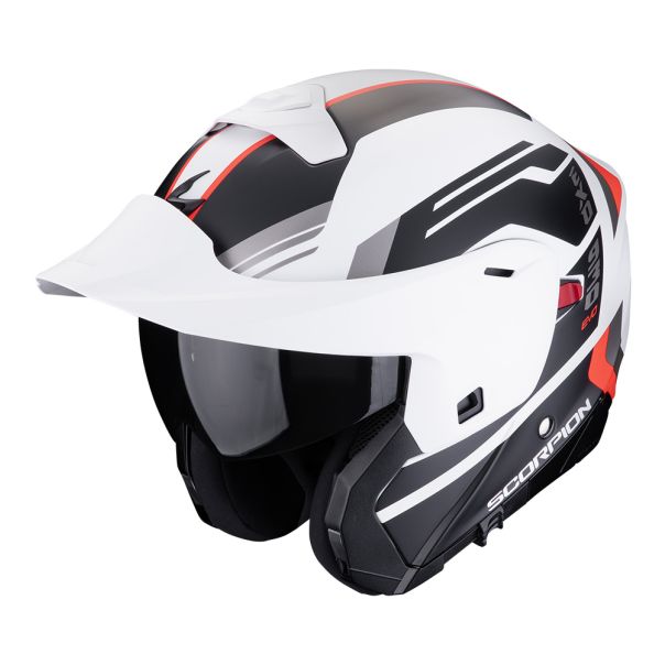 SCORPION Exo-930 evo sikon matt white-black-red - 15SCO194428292