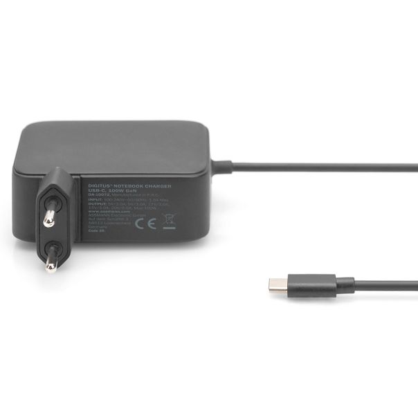 DIGITUS Univerzalni GaN USB-C punjač 100W DA-10072, 1.2m, crna - DA-10072