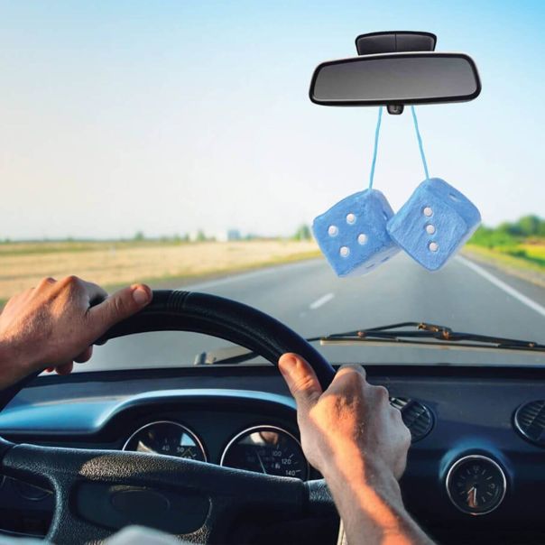 SUMEX Privezak kockice plavo-bele - DADOS30