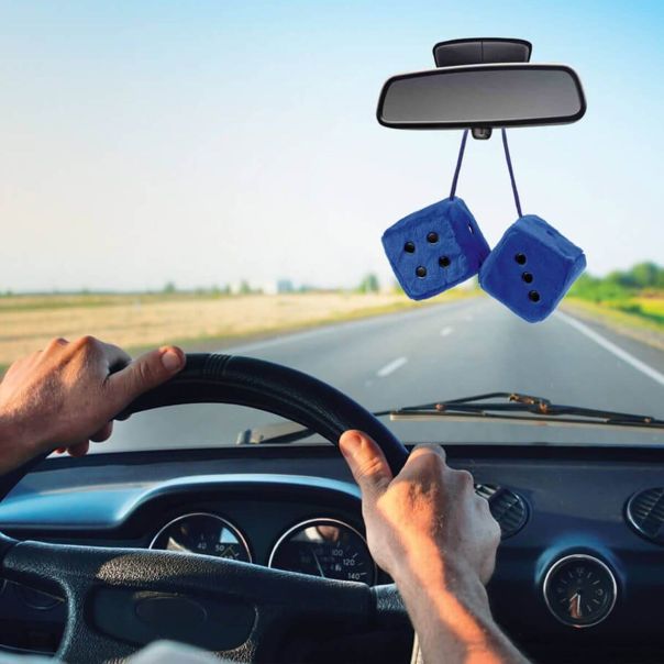 SUMEX Privezak kockice plavo-crne - DADOS40