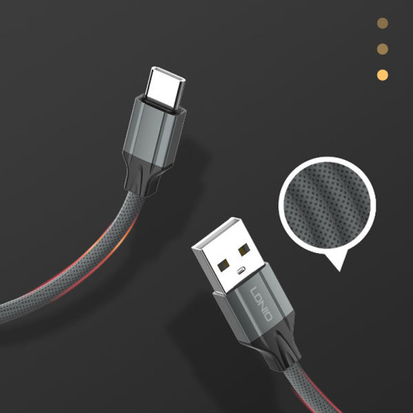 Kabel LDNIO LS442 USB na iPhone Lightning sivi 2m - 044702