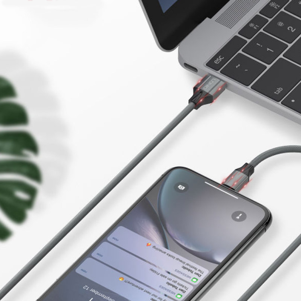 Kabel LDNIO LS442 USB na iPhone Lightning sivi 2m - 044702