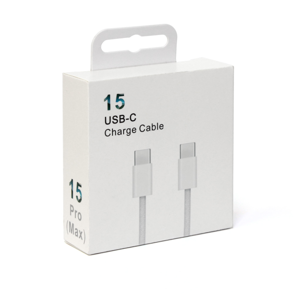 Data kabl iPhone 15 Type c na Type c beli 1m - 210023