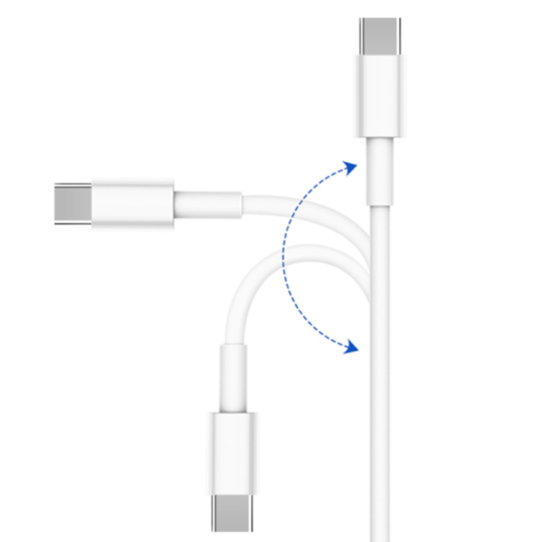 Data kabl KONFULON DC15 PD 100W Super Fast Charge Type C na Type C beli 1m - 220798