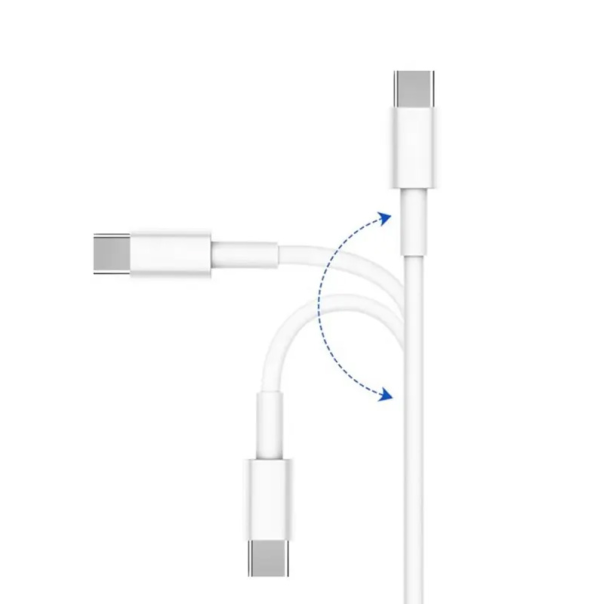 Data kabl KONFULON DC15 PD 60W Super Fast Charge Type C na Type C beli 1m - 205922