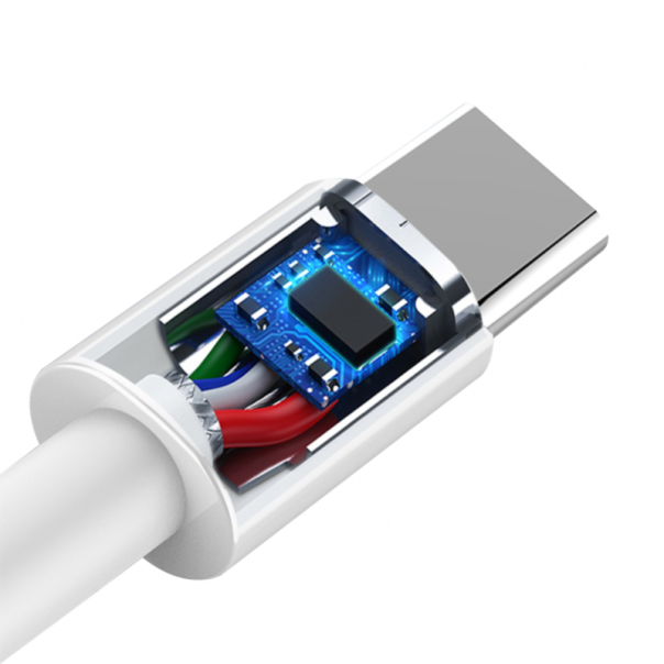 Data kabl KONFULON DC15 PD 18W Type C na Type C beli 1m - 92109