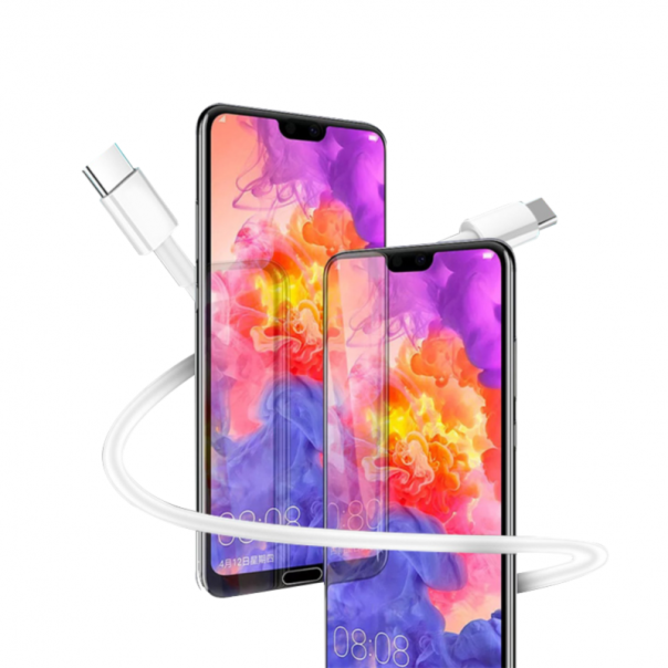 Data kabl KONFULON DC15 PD 18W Type C na Type C beli 1m - 92109