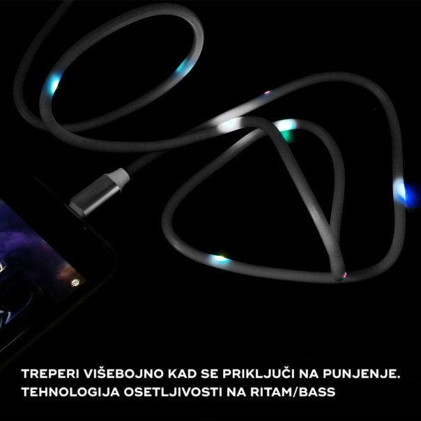 Data kabl KUCIPA K257 micro USB 1m beli - 81226
