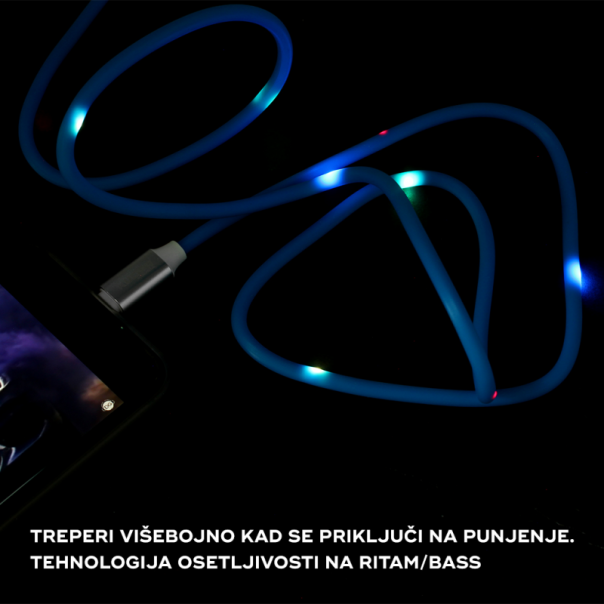 Data kabl KUCIPA K257 micro USB 1m plavi - 81228