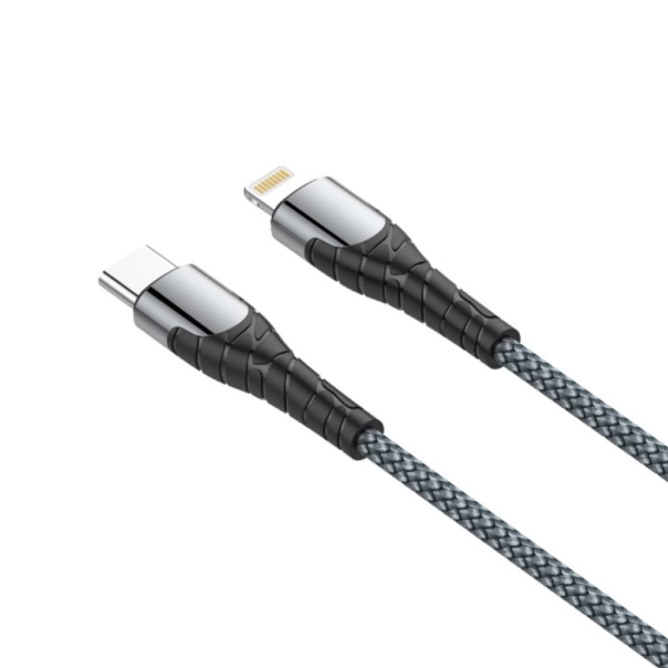Data kabl LDNIO LC111 PD Type C na iPhone lightning 30W HQ sivi 1m - 96542
