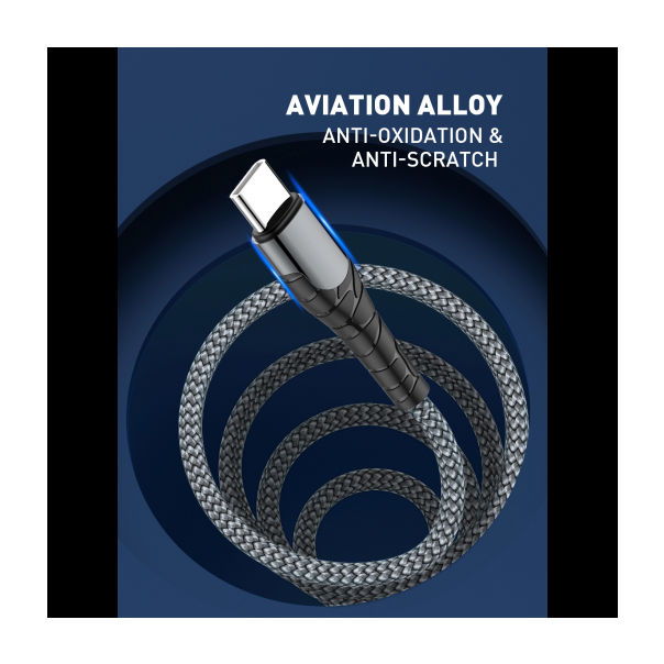 Data kabl LDNIO LC111 PD Type C na iPhone lightning 30W HQ sivi 1m - 96542