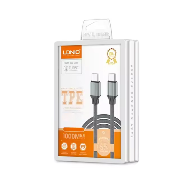 Data kabl LDNIO LC441C 65w, iph15, Type C na Type C sivi 1m - 218214
