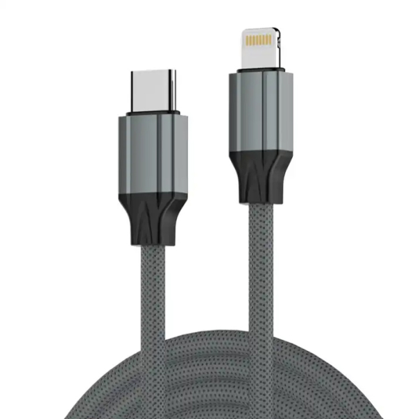 Data kabl LDNIO LC442I 30w, Type C na iPhone Lightning sivi 2m - 215601