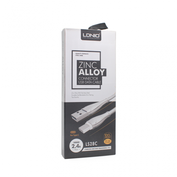 Data kabl LDNIO LS28C Type C sivi 1m - 70139-1