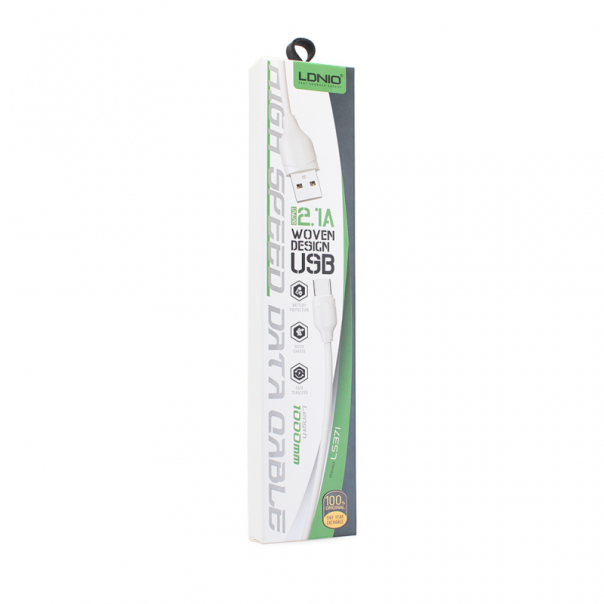Data kabl LDNIO LS371 Type C beli 1m - 67270