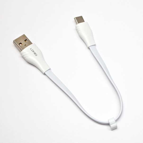Data kabl LDNIO LS550 2.4A Type C 0.2m beli - 99405