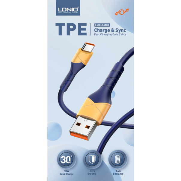 Data kabl Ldnio LS801 30W Fast micro USB beli 1m - 210395