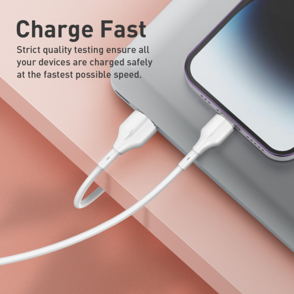 Data kabl LDNIO LS841 25W Fast micro USB beli 1m - 209975-1