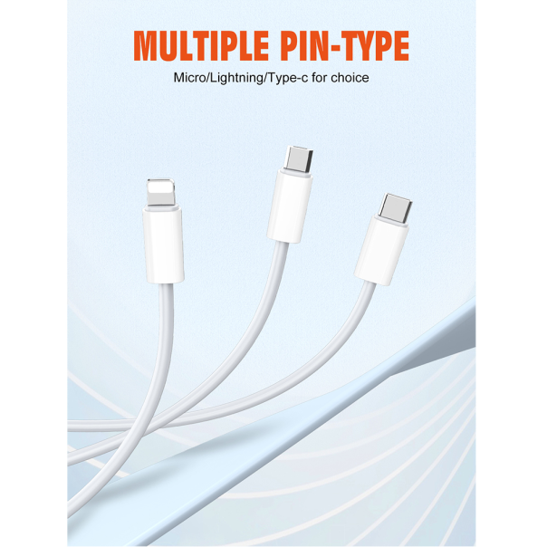 Data kabl LDNIO LS891 25W Fast micro USB beli 1m - 209470-1