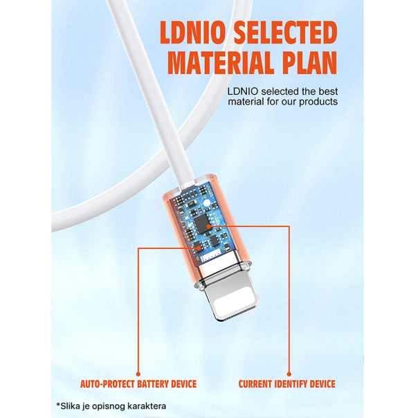 Data kabl LDNIO LS892 25W Fast micro USB 2m beli - 209473-1