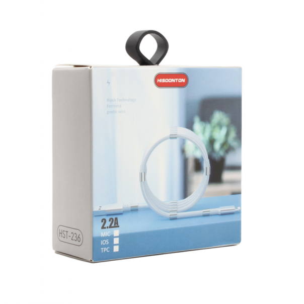 Data kabl magnet micro USB beli - 83238