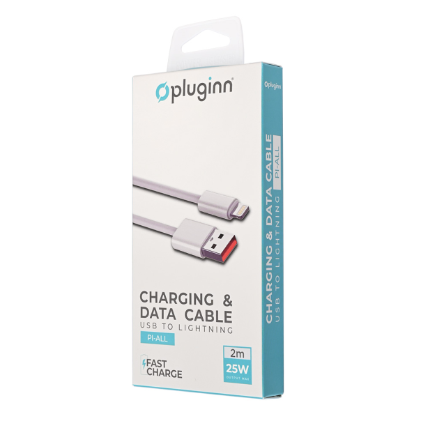 Data kabl Pluginn fast 25W USB na lightning beli  2m - 219681