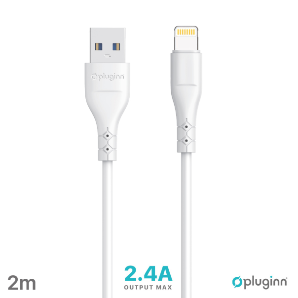 Data Kabl Pluginn PI-AL 2.4A USB na Lightning beli 2m - 208896