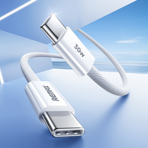 Data kabl REMAX Chelectricy Series 30W PD Fast Charging RC-C010 Type C na Type C beli - 216812