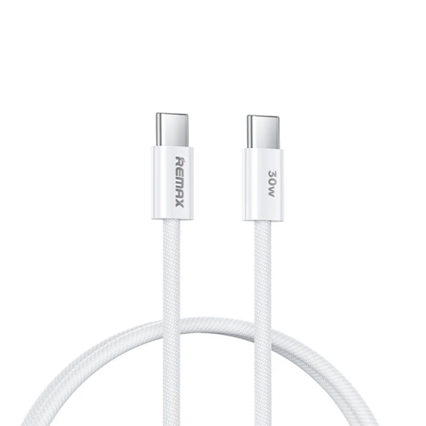 Data kabl REMAX Chelectricy Series 30W PD Fast Charging RC-C010 Type C na Type C beli - 216812-1